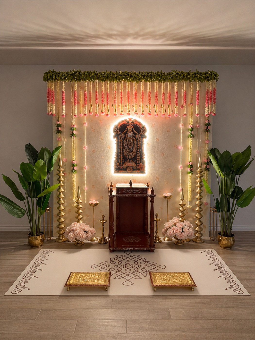Housewarming Pooja Setup